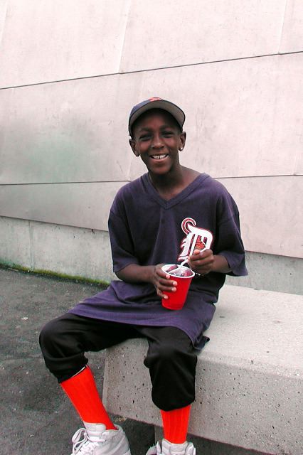 Isaac with Icee