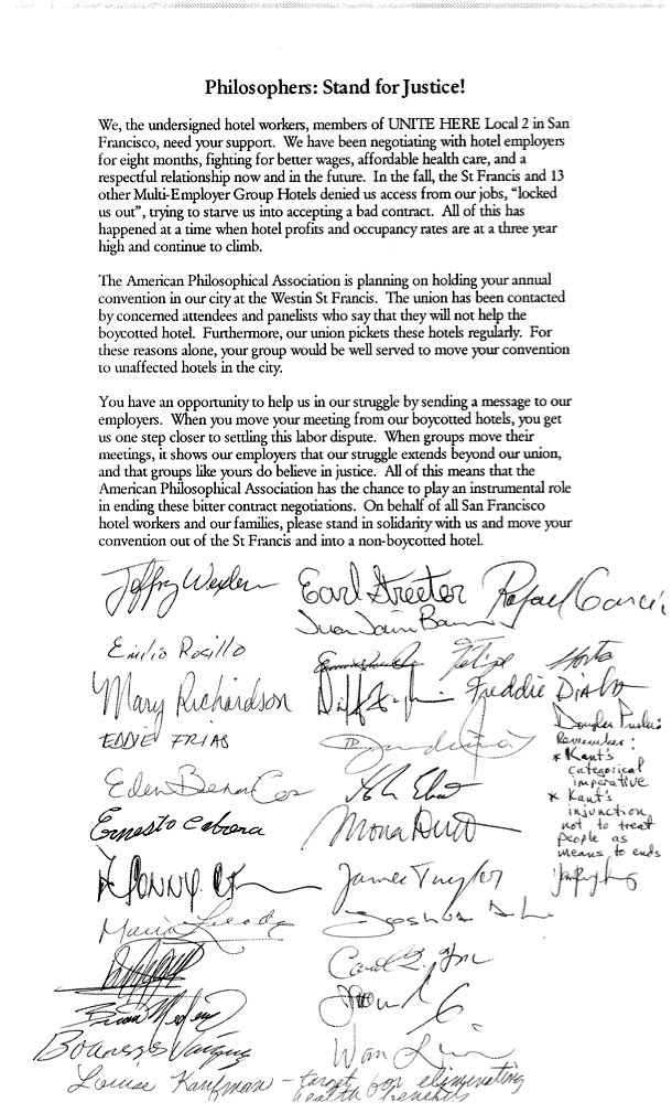 UNITE HERE Local 2 petition p. 1