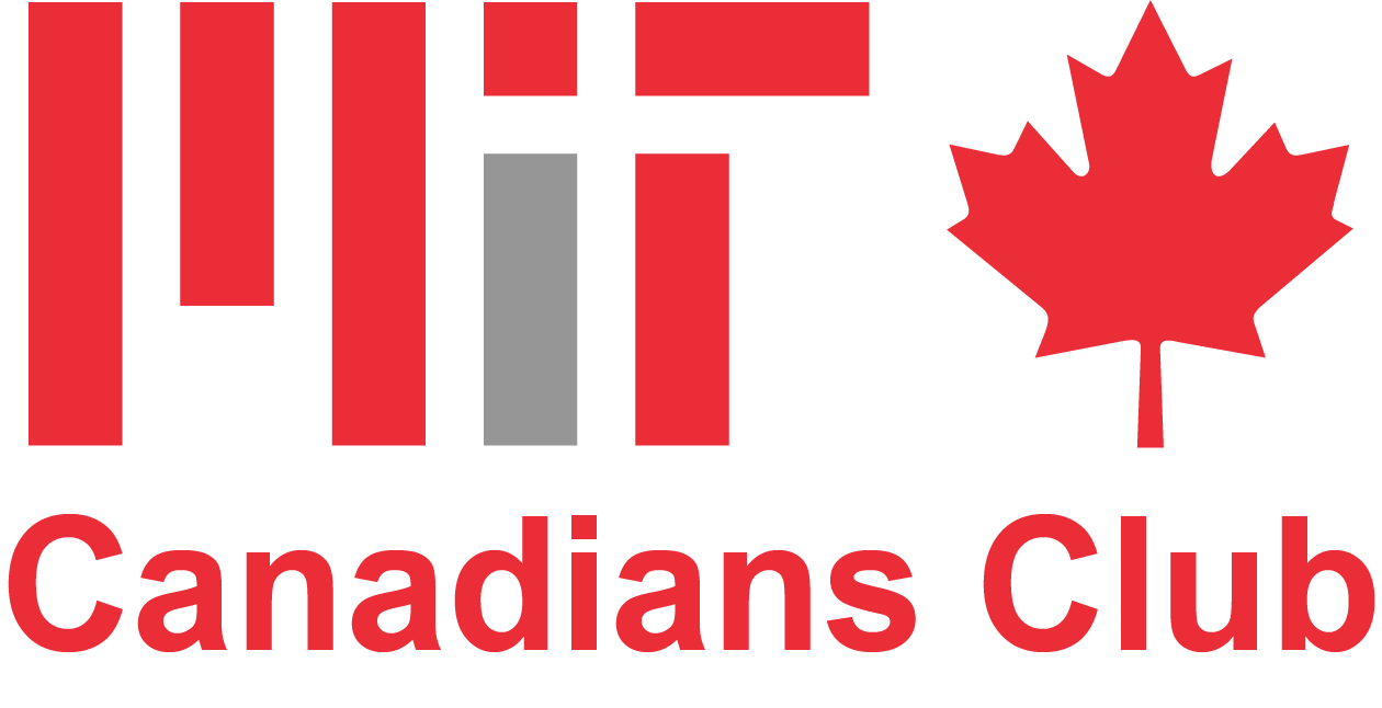MIT Canadians Club Logo; maple leaf to left of MIT logo