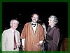 Left to right: sculptor and guest of honor Kahlil Gibran, dramatist Michel El-Ashkar, and Jean Gibran