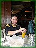 Rami again... with his camera-shy orange juice