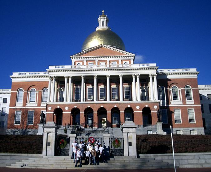 Band in front of the Statehouse