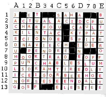 
J#ET##SAHA##B
ACTUALACIDCPU
CHARFOU#CAULT
KILNTAC#KYPAT
SCIONDE#SPITE
DNAVIECH#IDER
U#PENDRE#N##O
MOORTRAD#EOFF
PUNCHABLESLUM
LSDRAMTIREDLY
ICEIGORBEEHOE
NORSESEENDALY
GOSP##ELESTEE