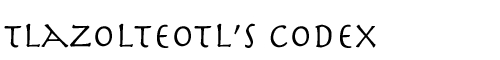 Tlazolteotl's Codex