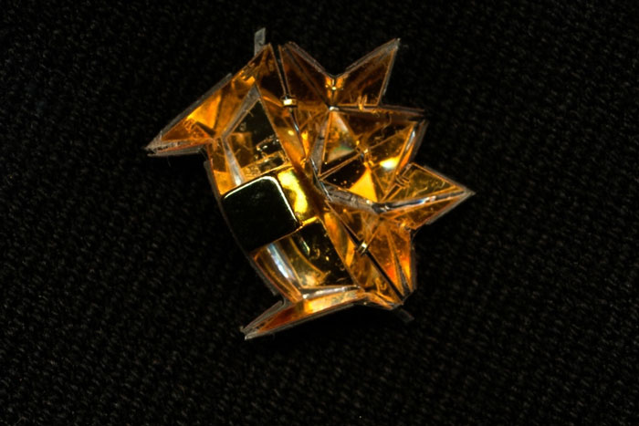 golden folded robot