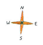 [Compass rose made of carrots]