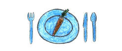 [Carrot on a plate]