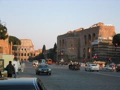 Colesseum and the Roman Forum