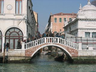 Bridges along the Grand Canal near the Accademia