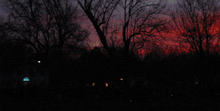 Signs of light appear in the east.