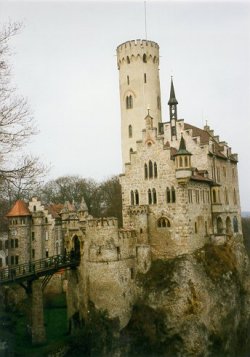 The side of the castle.