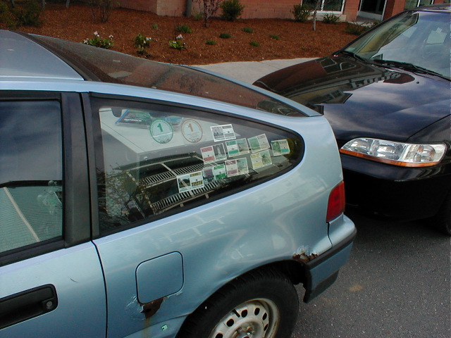 Rear side window