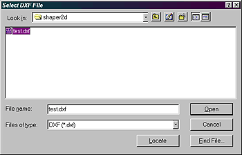 ACAD dxfin dialogue