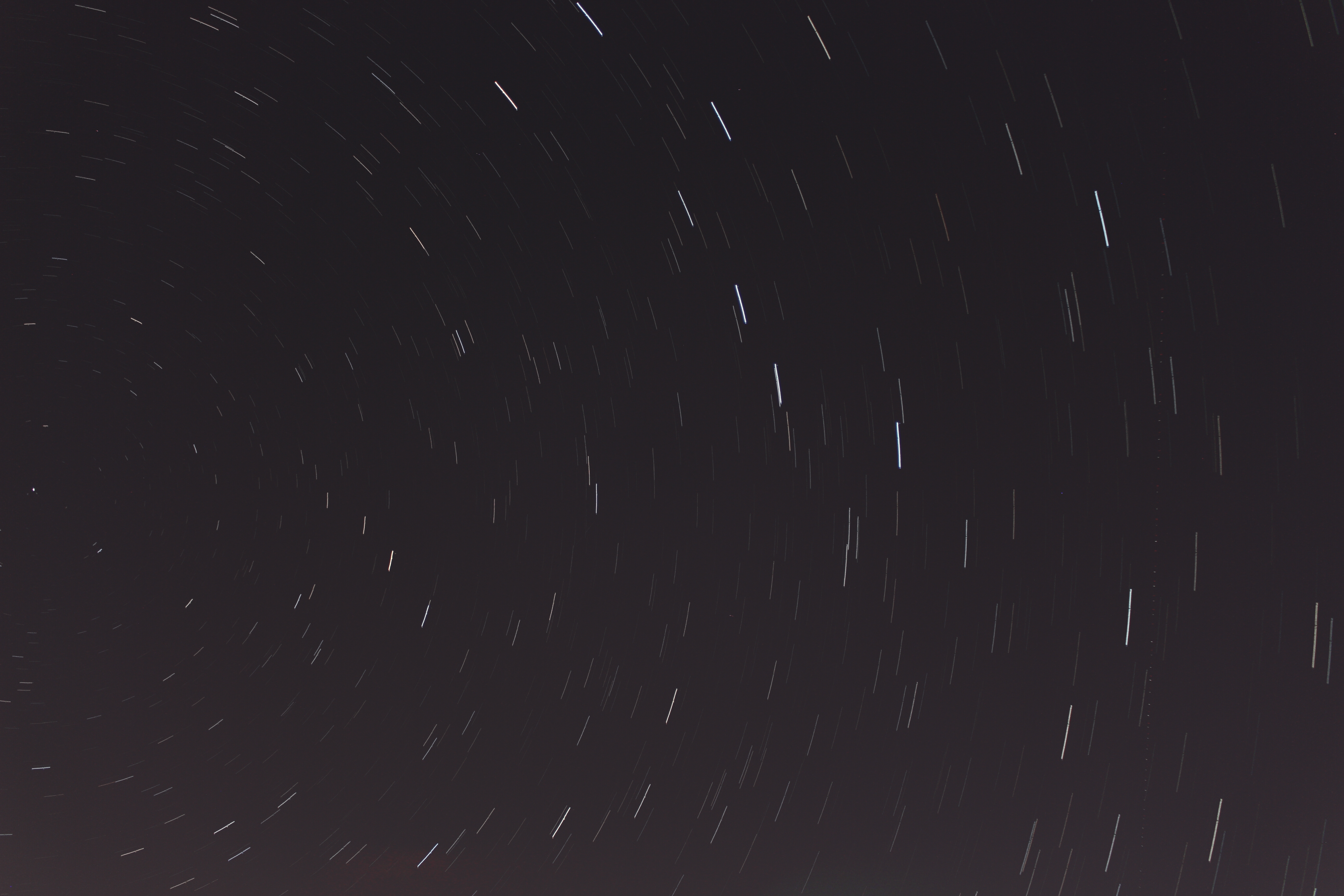 Star trail over Boston.