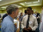 Prof. Graham Walker and Courtney at the poster session