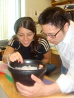 Amaris with mentor Peter Chien