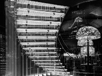 Lamps Staircase BW