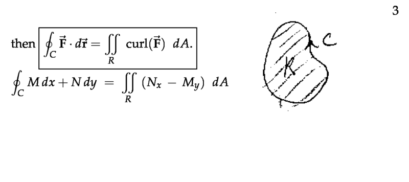Video clip: Proof of Green's Theorem (session 67)