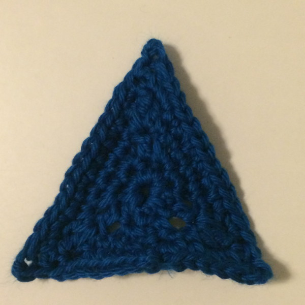 Photo of single triangle.