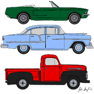 Car Line Drawings