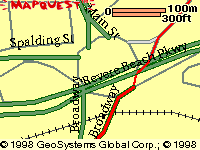 map of Rte. 16/99 rotary