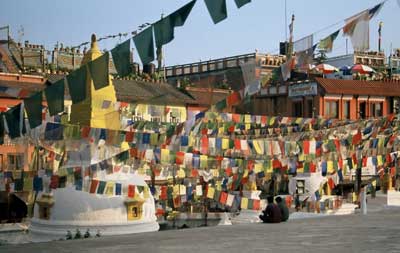 Prayer Flags at Boudhanath