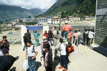 Waiting at the Lukla Airport