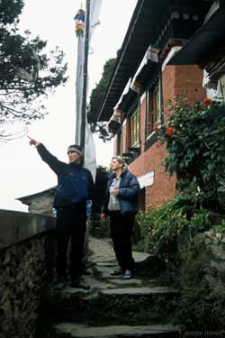 Luis and Leslie Outside Monastery