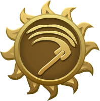 Emblem of Mab - A swinging scythe