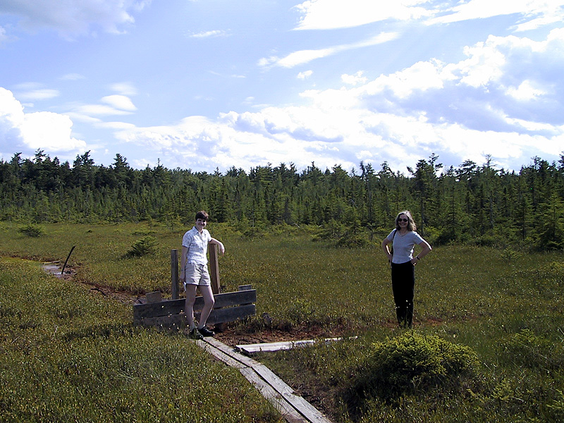 Piego and Alexis at the New London Bog