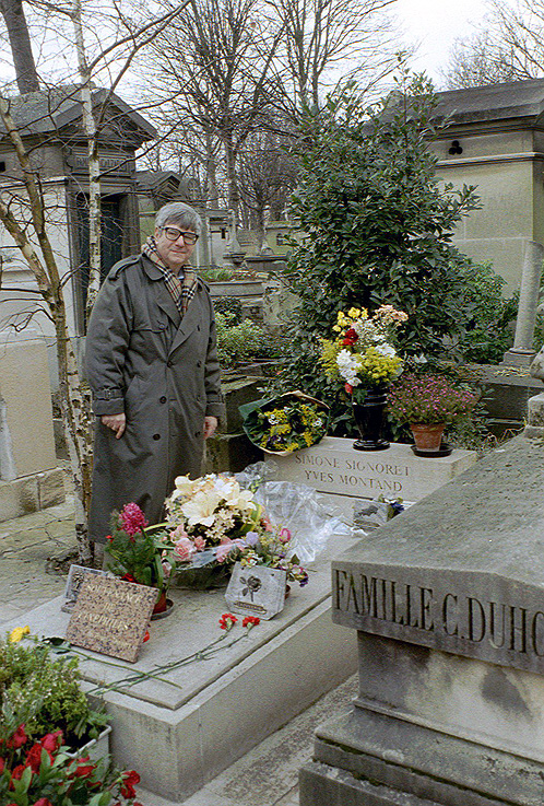 Pere LaChaise Cemetery - Tomb of Simone Signoret and Yves Montand
