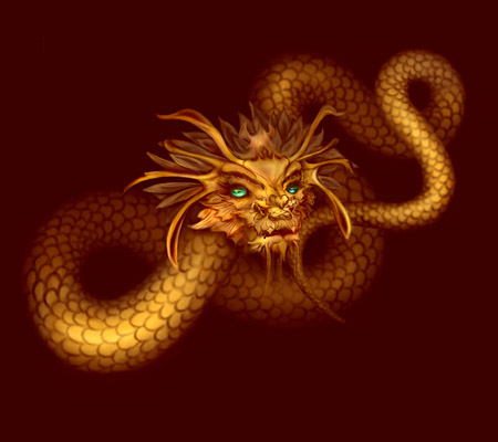 Chinese-style dragon head