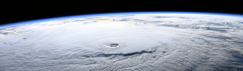 Hurricane seen from space