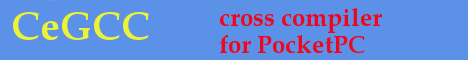 CeGCC cross compiler for PocketPC