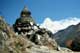 Chorten near Ama Dablam and Debuche