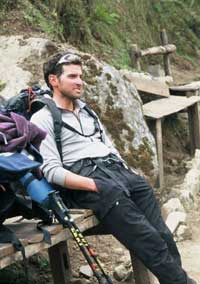 Luis on Trailside Bench