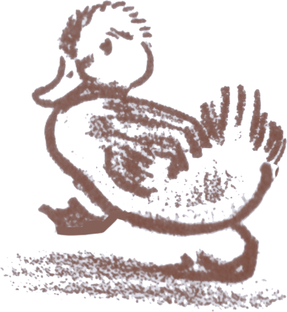 Illustration of Mrs. Mallard's duckling Mack