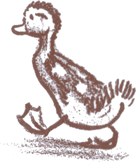 Illustration of Mrs. Mallard's duckling Ouack