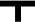 Horizontal bar with smaller bar extending down from the middle of the larger bar
