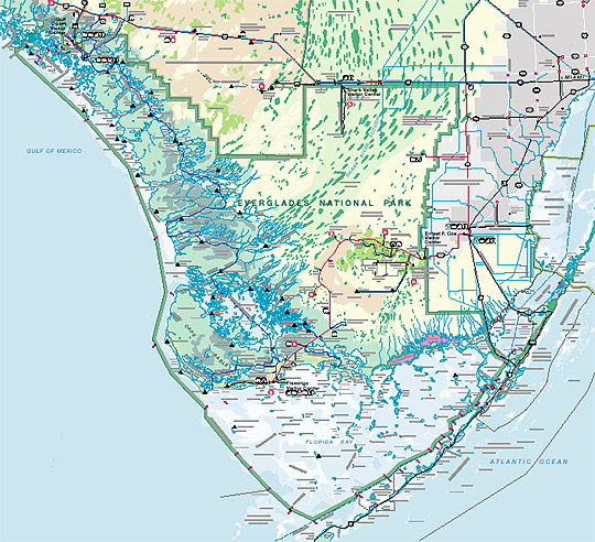 Map of the Everglades