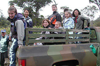 Truckload of students returns