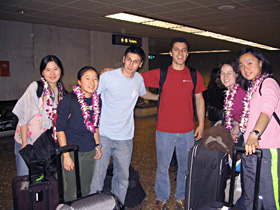 Group Arriving in Hawai'i