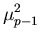 $\displaystyle \mu_{p-1}^{2}$