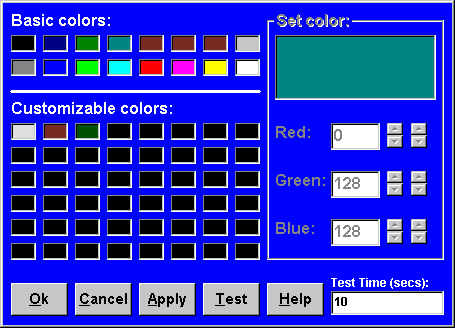 Set Simulation Colors