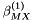 $ \beta^{(1)}_{MX} $