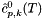 $ \hat c^0_{p,k}(T) $