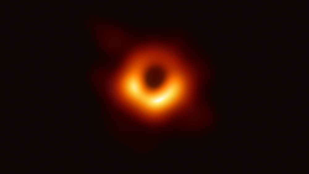 The image of the black hole captured by the Event Horizon Telescope