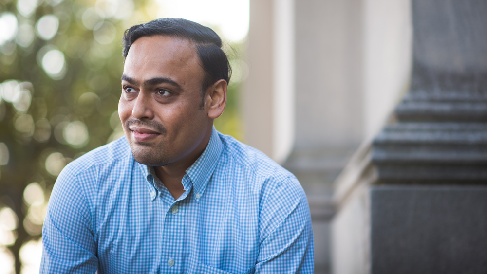 Saurabh Amin outside, by Gretchen Ertl