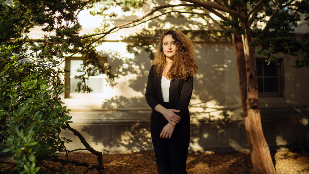 Maya Nasr outside of MIT. Image: New York Times