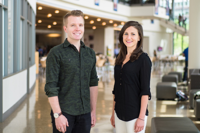 Ricky Ashenfelter and Emily Malina, co-founders of the Spoiler Alert app,